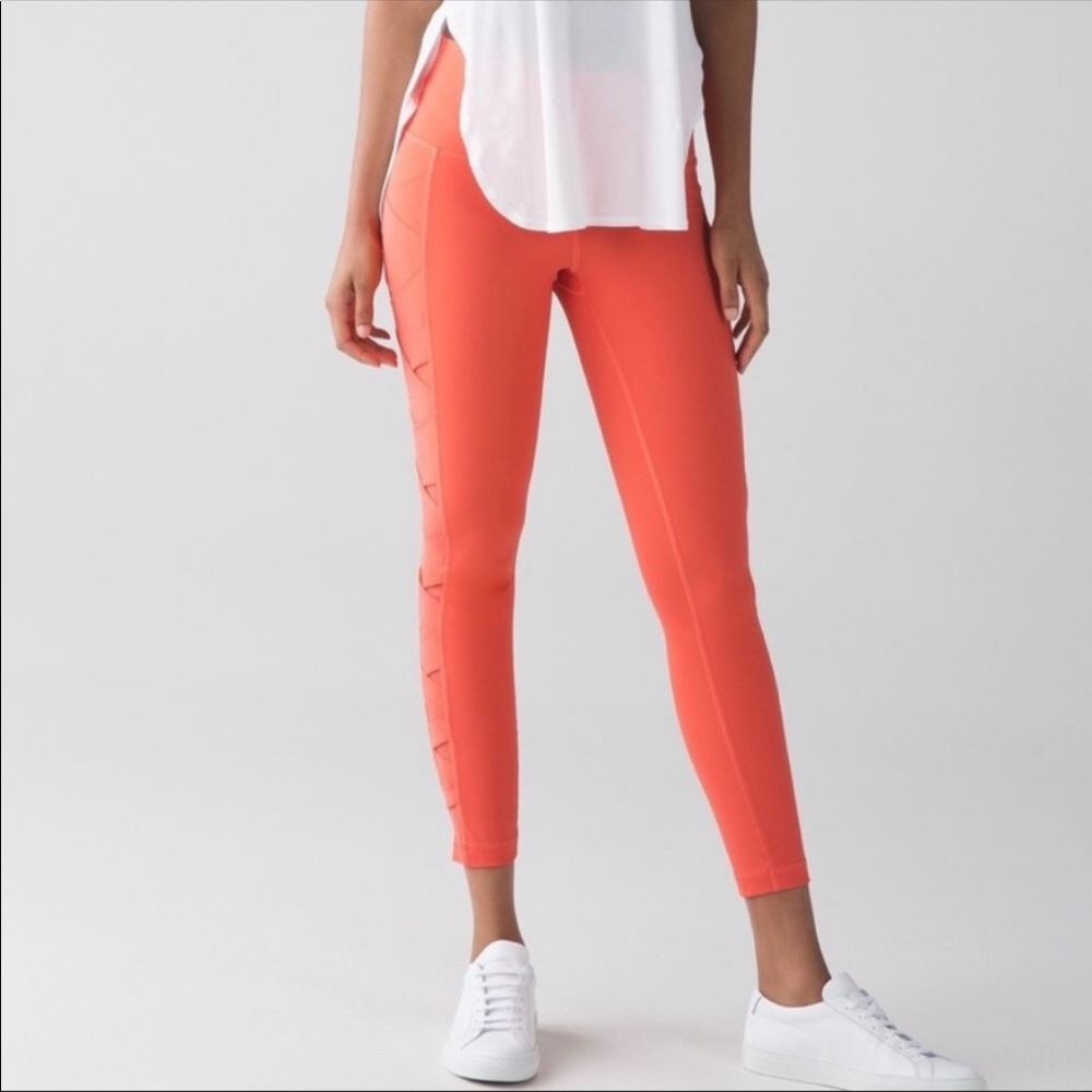 Lululemon Rise and Flow Pant Cape Red